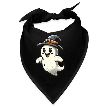 Lustiger Hexen Geist Gespenstische Party - Bandana - Schwarz - Vorne