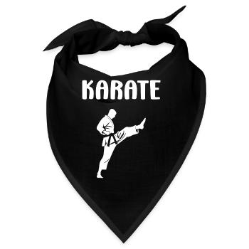 Karate - Bandana - Schwarz - Vorne