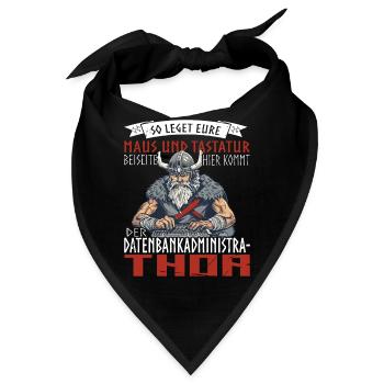 Datenbankadministrathor Codierung Datenanalyst - Bandana - Schwarz - Vorne