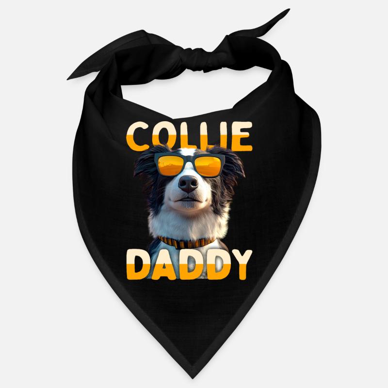 Border Collie Daddy Hunde Papa Vatertag Collie Dad Bandana