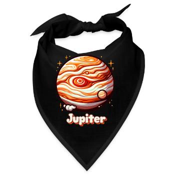 Jupiter Planet - Bandana - Schwarz - Vorne