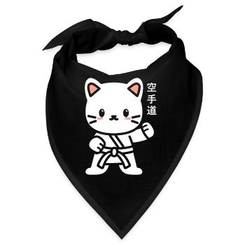 Karate - Bandana - Schwarz - Vorne