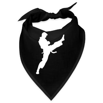 Karate - Bandana - Schwarz - Vorne
