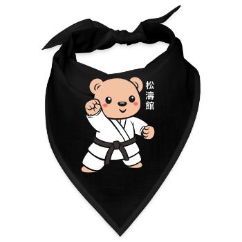 Karate - Bandana - Schwarz - Vorne