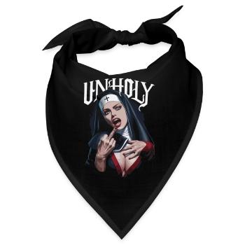 Provokant und Ausdrucksstark – Rebellische Mode - Bandana - Schwarz - Vorne