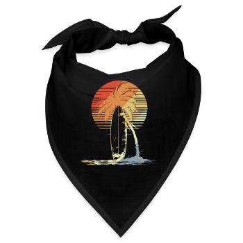 Surfbrett Vintage - Bandana - Schwarz - Vorne
