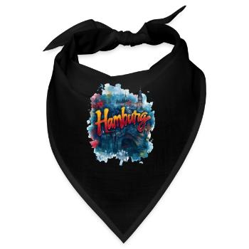 Hamburg - Bandana - Schwarz - Vorne