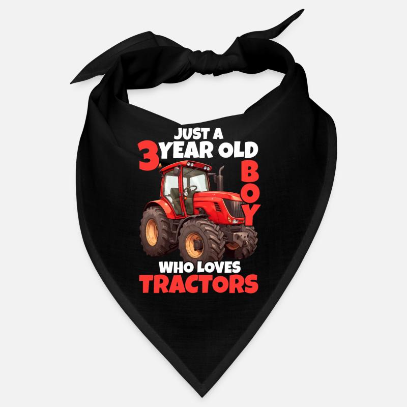 Tractor 3 Years 3rd Birthday Boy Gift Bandana
