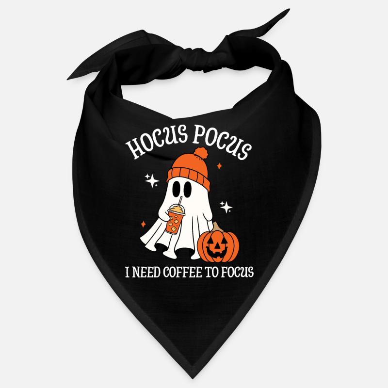 Hocus Pocus I Need Coffee to Focus Halloween Bandana