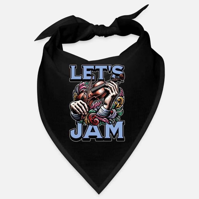 Fiddle Let's Jam String Instrument Fiddle Player Bandana
