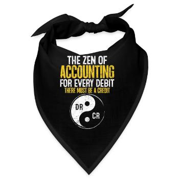 Das Zen der Buchhaltung Lustig CPA Finanzen - Bandana - Schwarz - Vorne