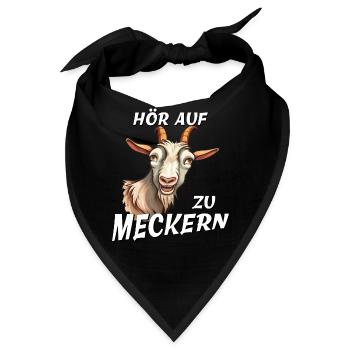 ZIEGE HÖR AUF ZU MECKERN - Bandana - Schwarz - Vorne
