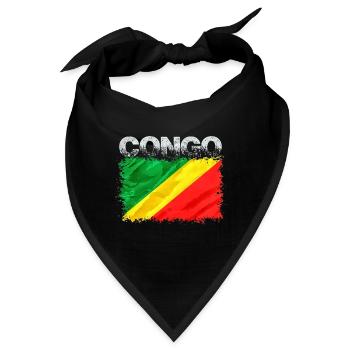 Kongo - Bandana - Schwarz - Vorne