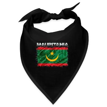 Mauretanien - Bandana - Schwarz - Vorne