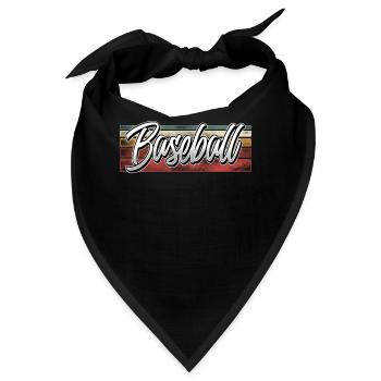Baseball - Bandana - Schwarz - Vorne