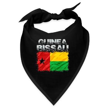 Guinea Bissau - Bandana - Schwarz - Vorne