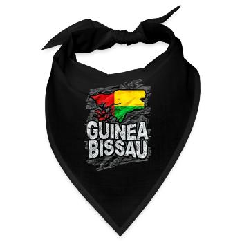 Guinea Bissau - Bandana - Schwarz - Vorne