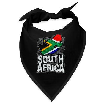 Südafrika - Bandana - Schwarz - Vorne