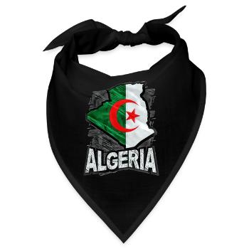 Algerien - Bandana - Schwarz - Vorne
