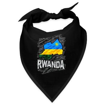 Ruanda - Bandana - Schwarz - Vorne