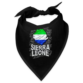 Sierra Leone - Bandana - Schwarz - Vorne