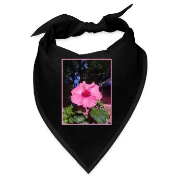 Foto Hibiskus - Bandana - Schwarz - Vorne