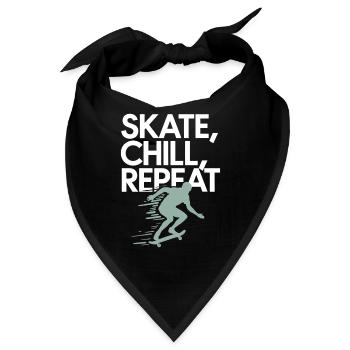 Skater Life: Downhill Longboarding Und Street - Bandana - Schwarz - Vorne