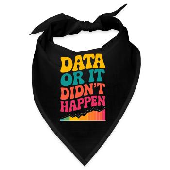 Data Analyst Data Scientist Data Engineer Data Or - Bandana - Schwarz - Vorne