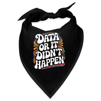 Data Analyst Data Scientist Data Engineer - Data - Bandana - Schwarz - Vorne