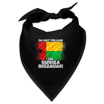 Guinea Bissau - Bandana - Schwarz - Vorne