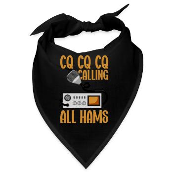 Ham Radio Amateurfunk Amateurfunker Radio - Bandana - Schwarz - Vorne