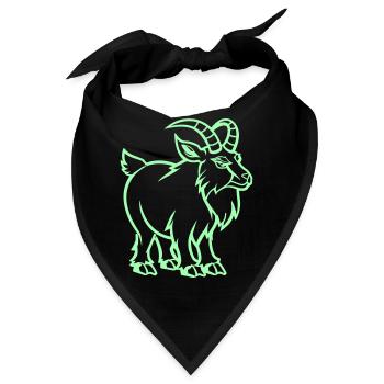 steinbock - Bandana - Schwarz - Vorne