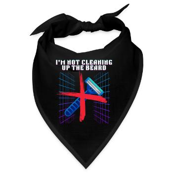 Nicht aufräumen den Bart lustiges Rasierer-Design - Bandana - Schwarz - Vorne