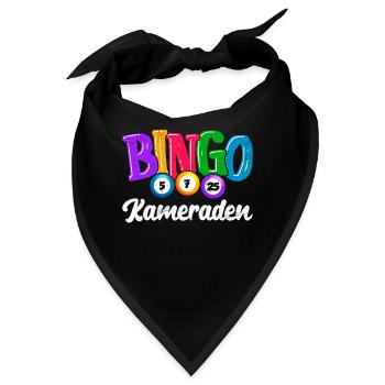 Bingo Liebhaber BINGO KAMERADEN Lustiges Bingo - Bandana - Schwarz - Vorne