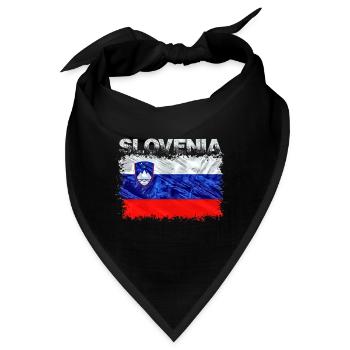 Slowenien - Bandana - Schwarz - Vorne
