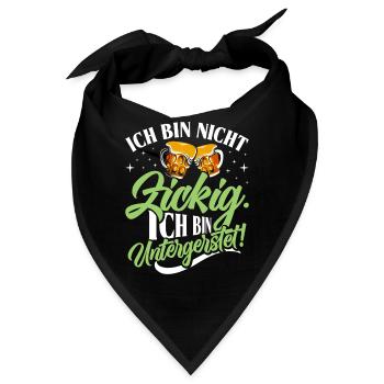 Münchner Volksfest NICHT BIN UNTERGERSTET - Bandana - Schwarz - Vorne