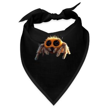 Spinne Vogelspinne Tarantel Liebe Arachnid Spinnen - Bandana - Schwarz - Vorne
