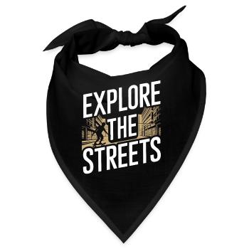 Skater Life: Downhill Longboarding Und Street - Bandana - Schwarz - Vorne