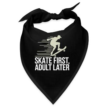 Skater Life: Downhill Longboarding Und Street - Bandana - Schwarz - Vorne
