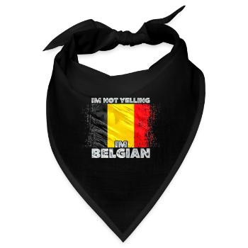 Belgien - Bandana - Schwarz - Vorne