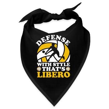 Volleyball Libero - Bandana - Schwarz - Vorne