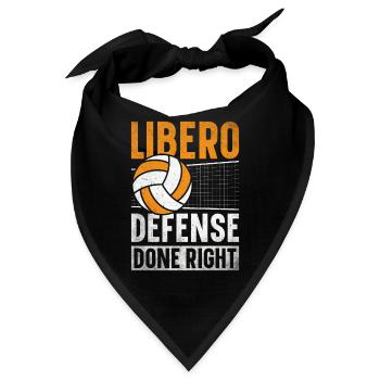 Volleyball Libero - Bandana - Schwarz - Vorne