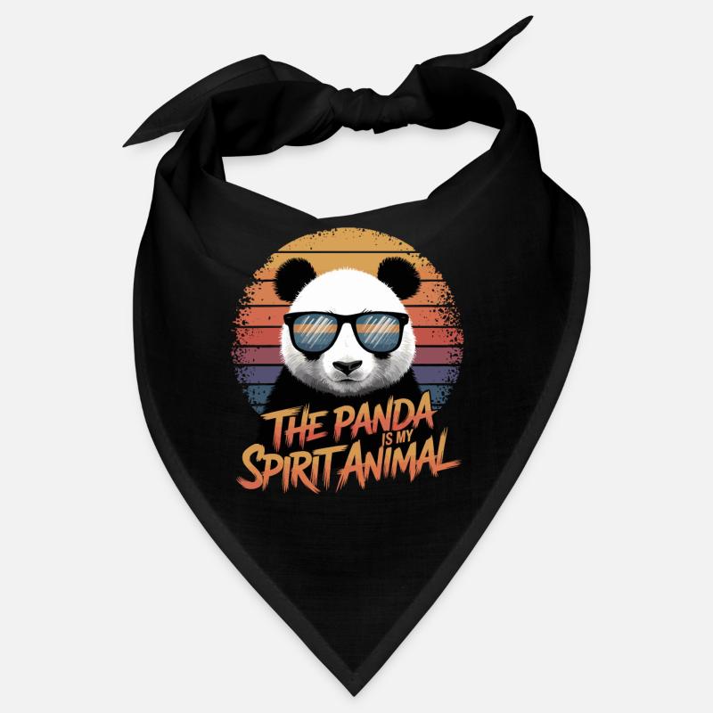 Le panda est mon âme animal rétro Bandana