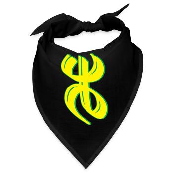 Amazigh und die Liebe zur kabylischen Amazigh-Kultur - Bandana - Schwarz - Vorne