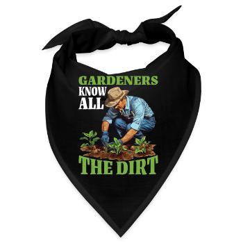 Gardeners Know All The Dirt 2 - Bandana - Schwarz - Vorne