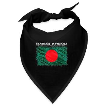 Bangladesch - Bandana - Schwarz - Vorne