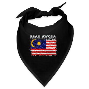 Malaysia - Bandana - Schwarz - Vorne