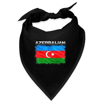 Aserbaidschan - Bandana - Schwarz - Vorne