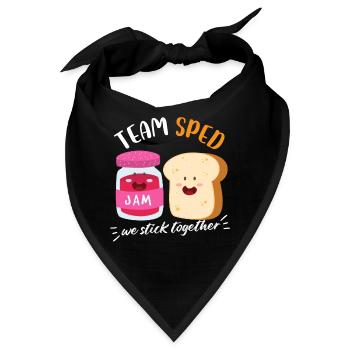 jam lover bred Design for a jam lover - Bandana - Schwarz - Vorne