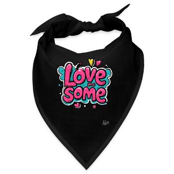 Liebe mich das - Bandana - Schwarz - Vorne